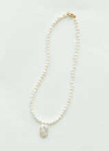 Load image into Gallery viewer, fresh water pearl necklace with dangling pearl
