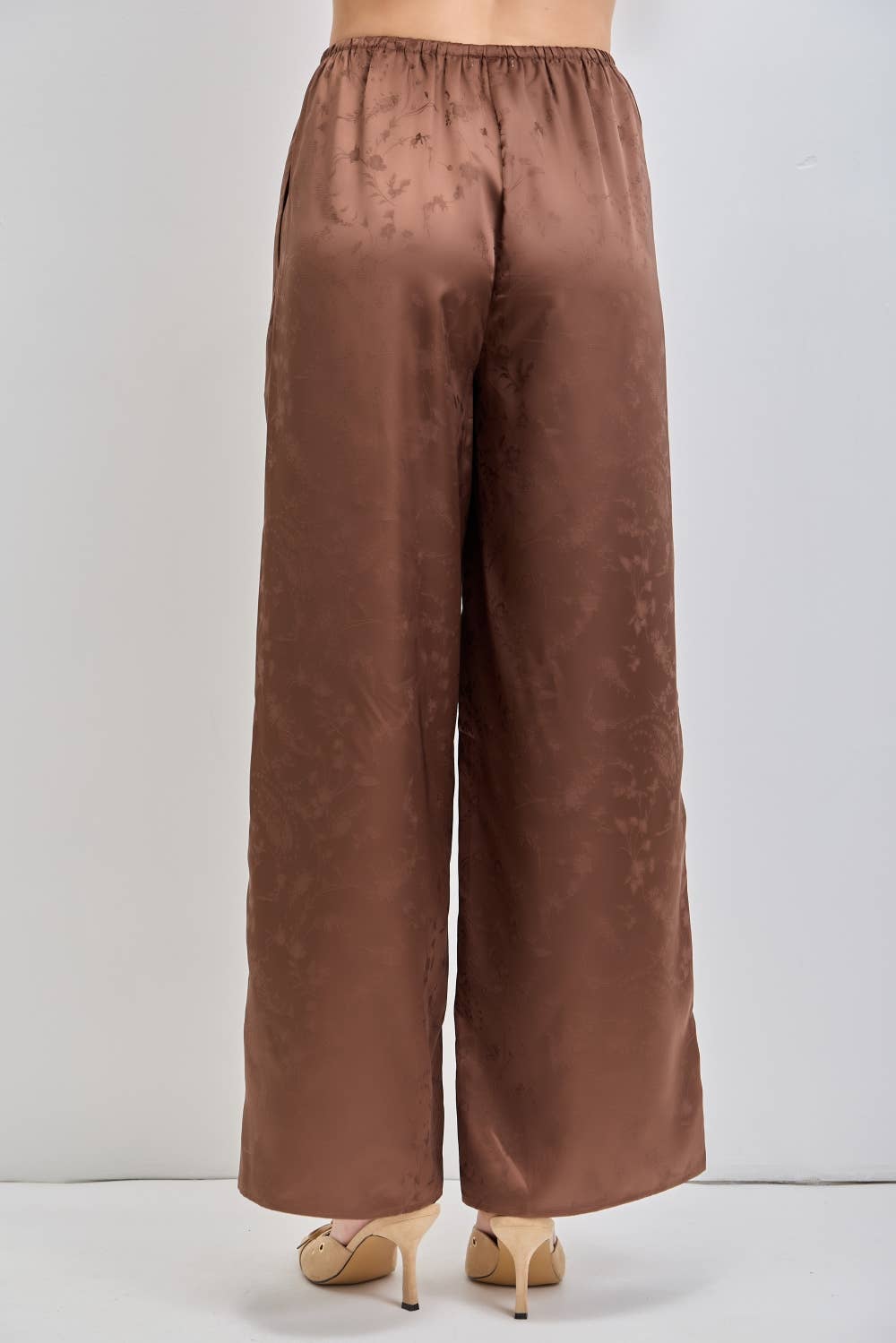 The Luxe Satin Jacquard Pants