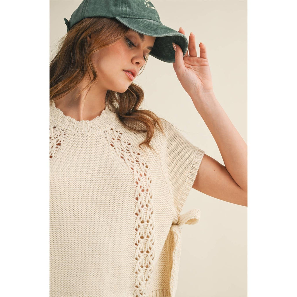 The Heirloom Braid Artisan Knit Top