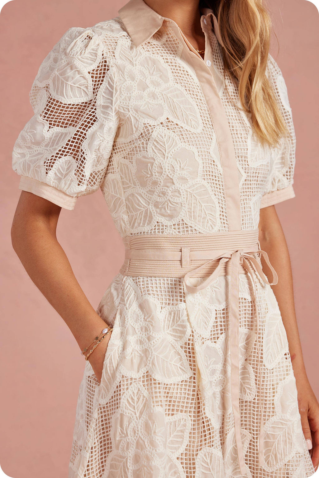 Bloom & Breeze Crochet Midi Dress