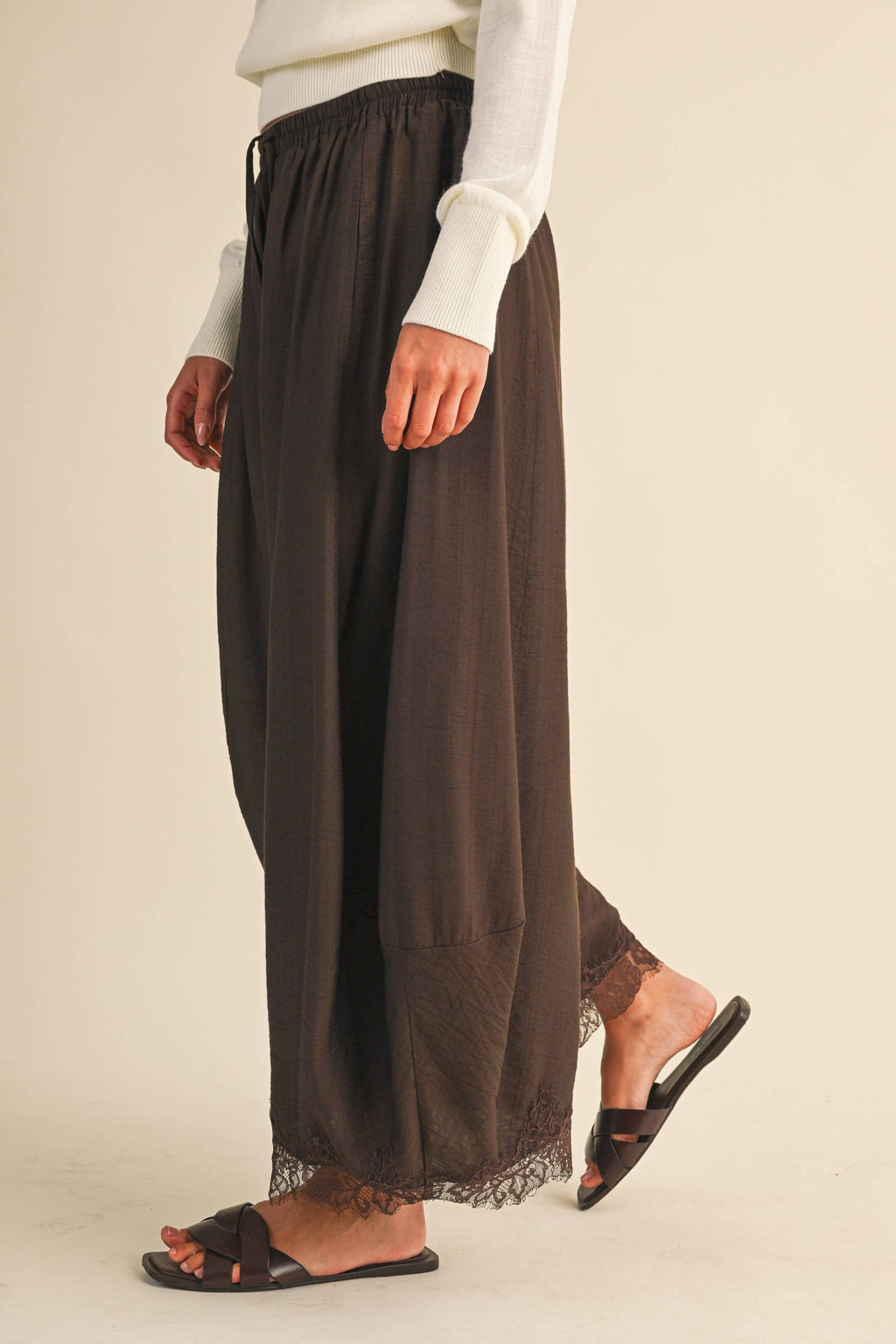 The Willow Lace Barrel Pants