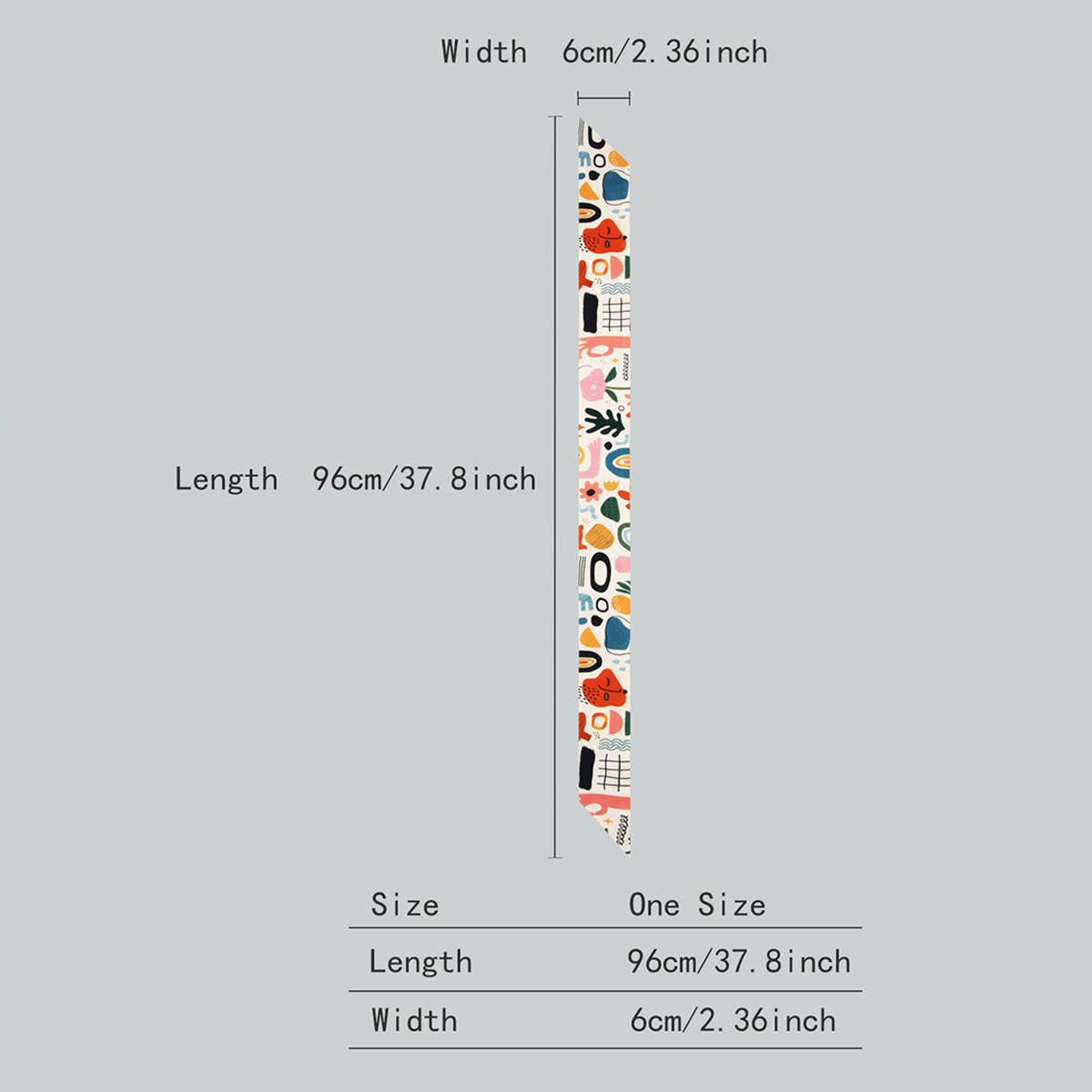 Silk Trail Ribbon Scarf