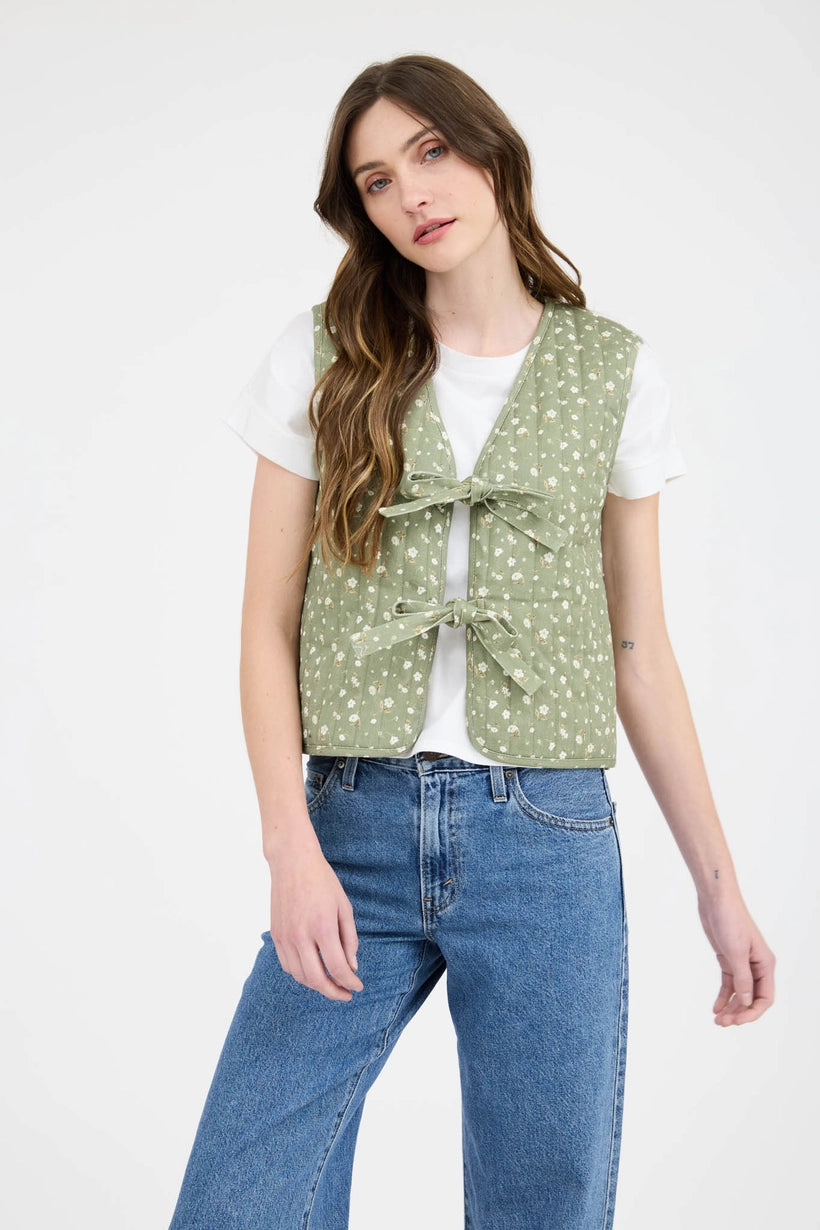 Floral Bowtie Vest