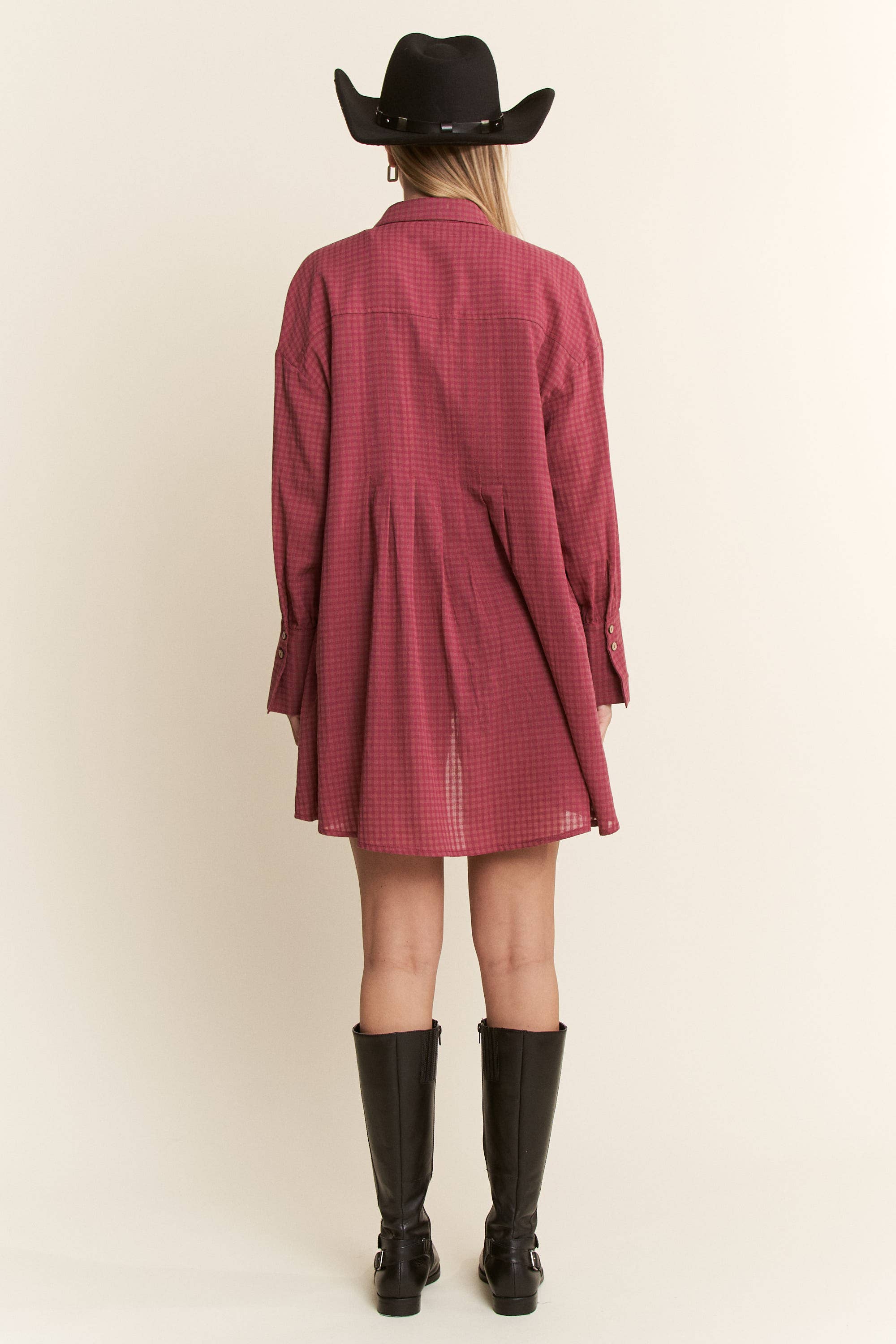 Harvest Check Oversized Shirt