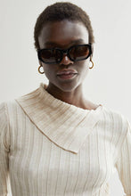 Load image into Gallery viewer, Raven Neck Flap Ribbed Sweater
