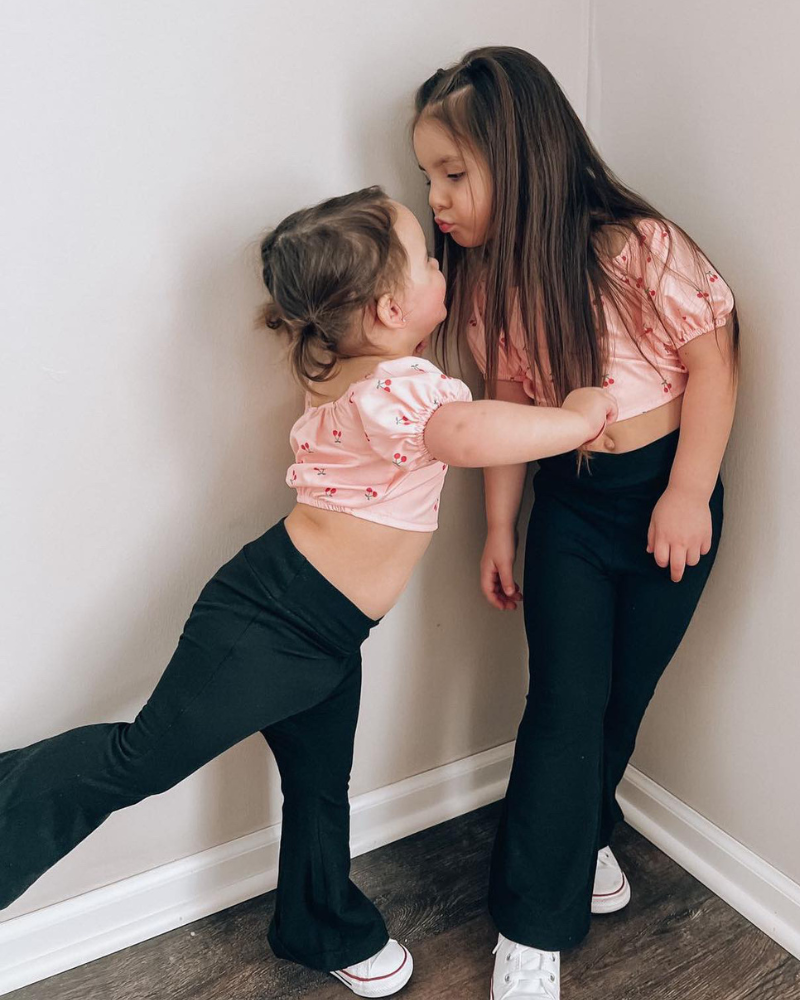 Crossover Flared Leggings