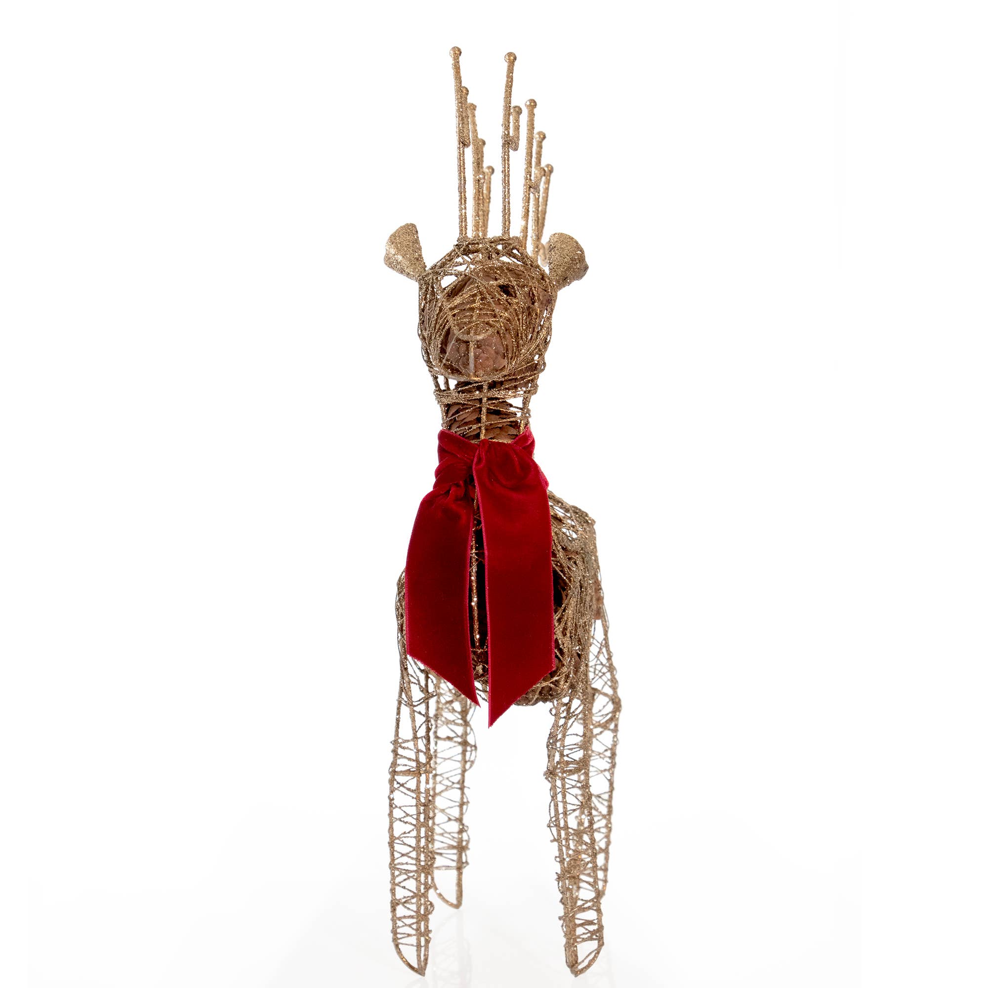 Large Standing Gold Deer Scented Potpourri Décor