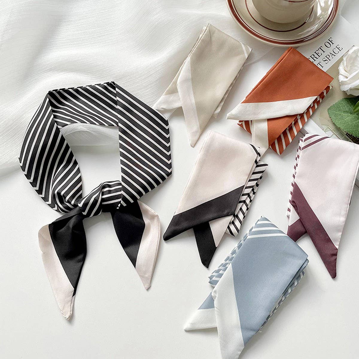 Satin Skinny Scarf