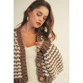 Vintage Chunky Ribbed Knit Cardigan