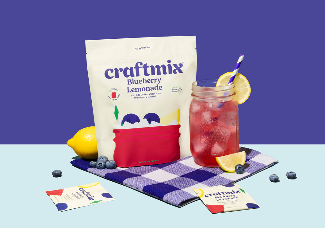 Blueberry Breeze: Lemonade Cocktail Mixer Singles