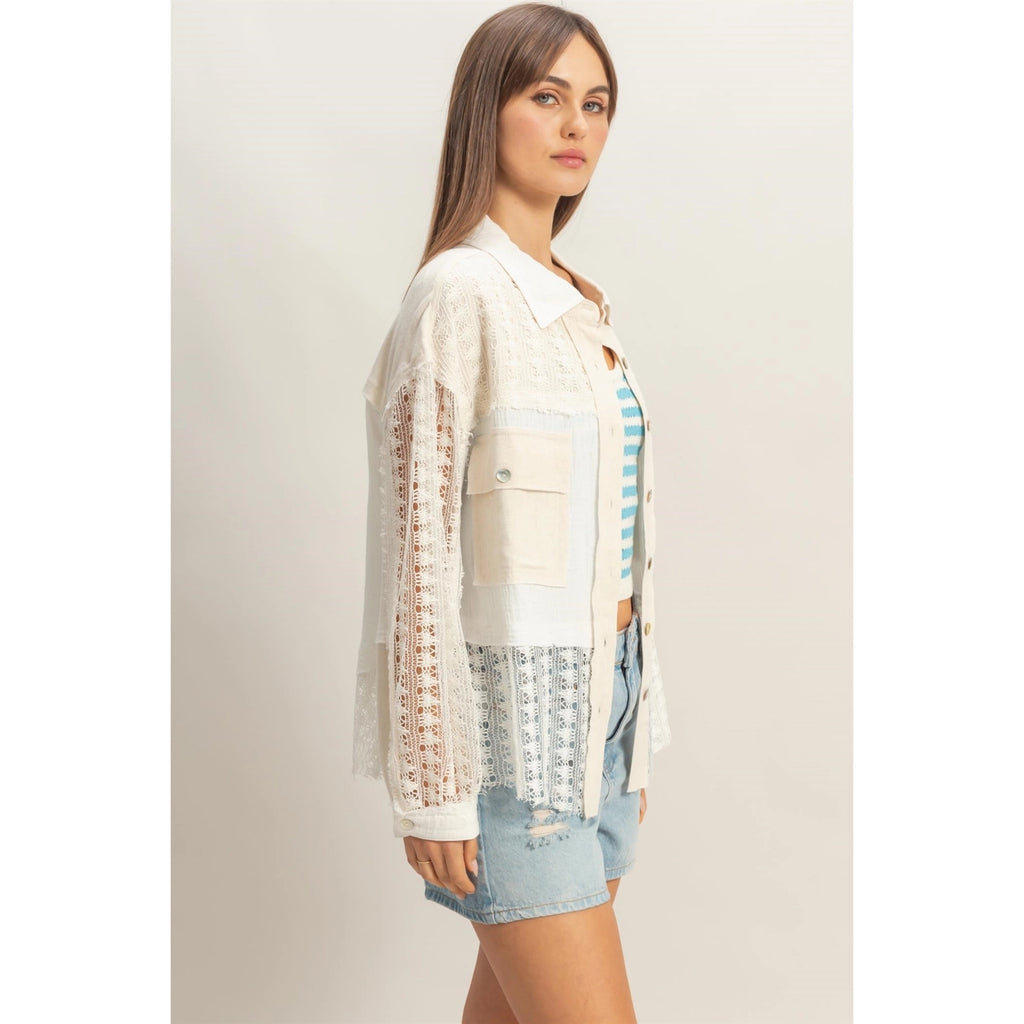 Seaside Weave Button Down