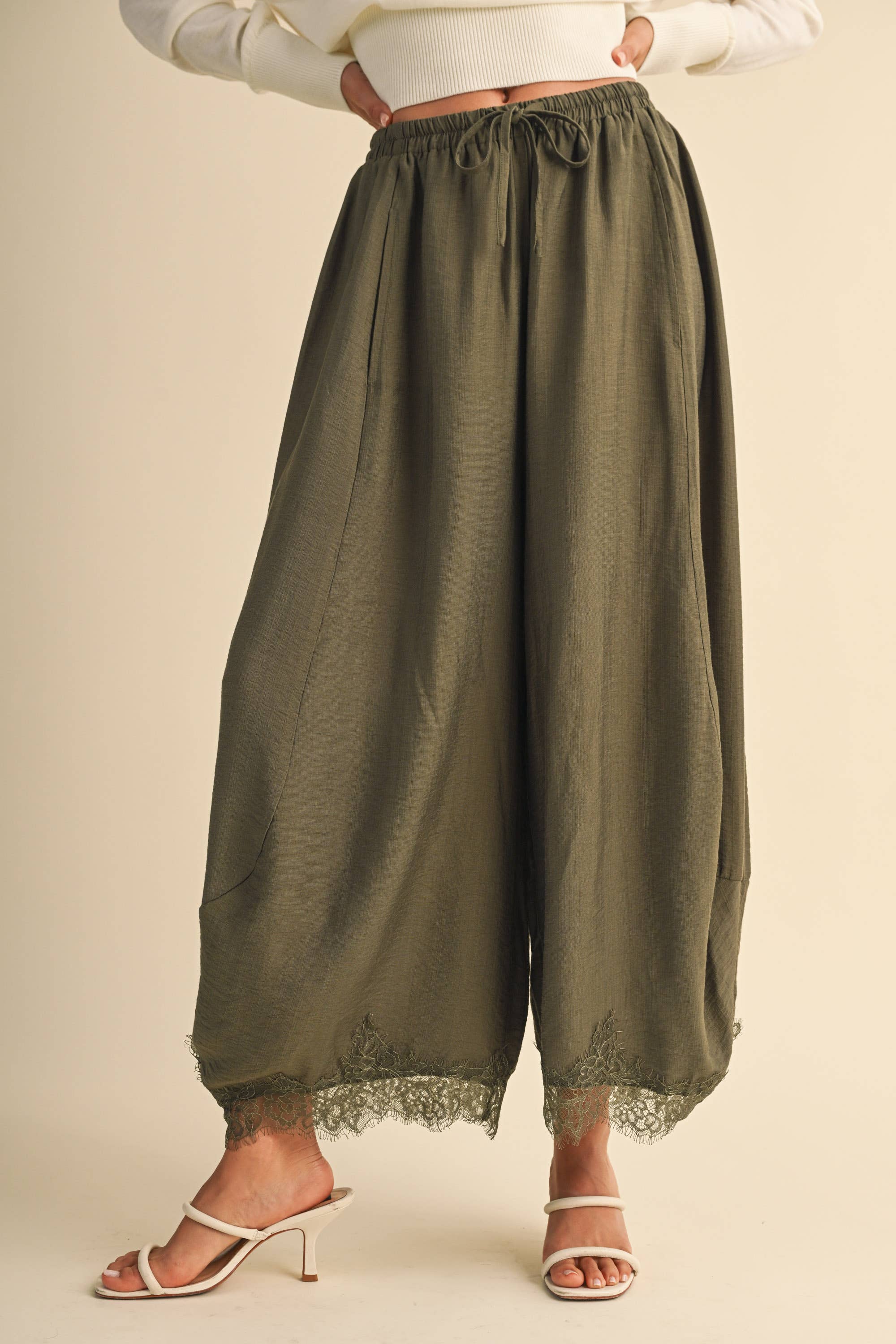 The Willow Lace Barrel Pants