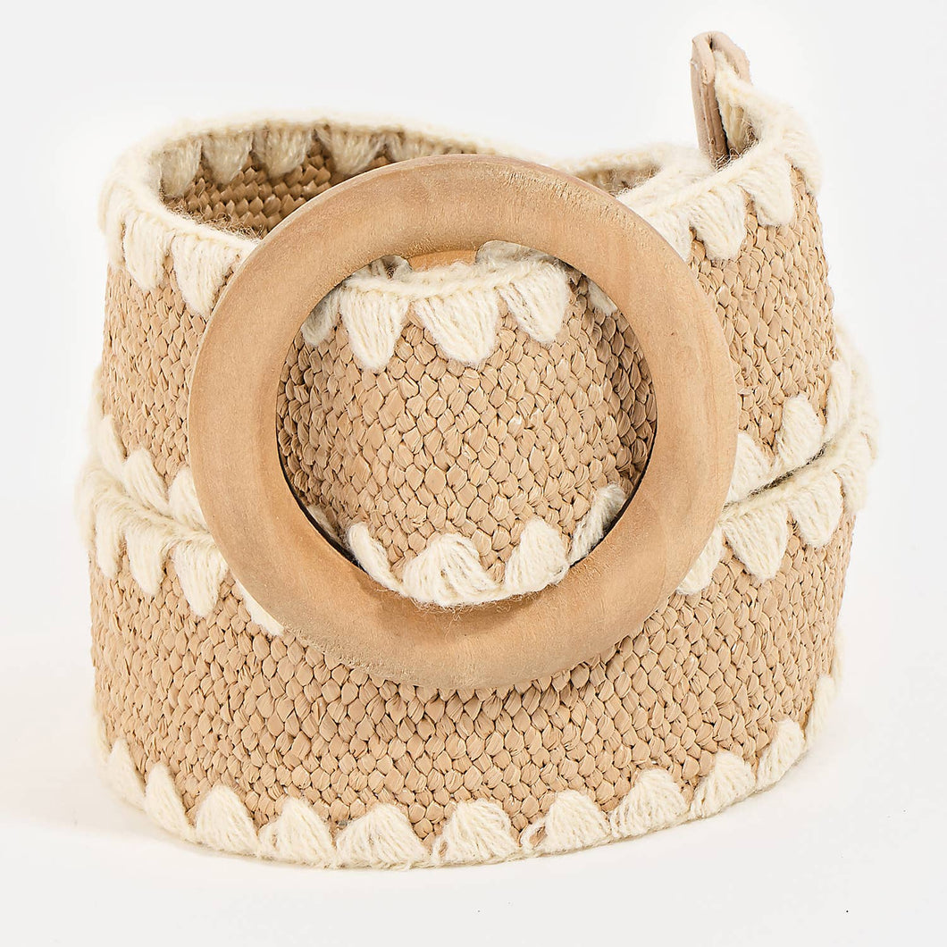 Natural Twist Belt: Khaki
