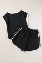 Load image into Gallery viewer, Pink Cable Textured Shorts Set
