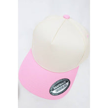 Load image into Gallery viewer, Sweetheart Two Tone Snap Back Baseball Cap: PINK / ONE
