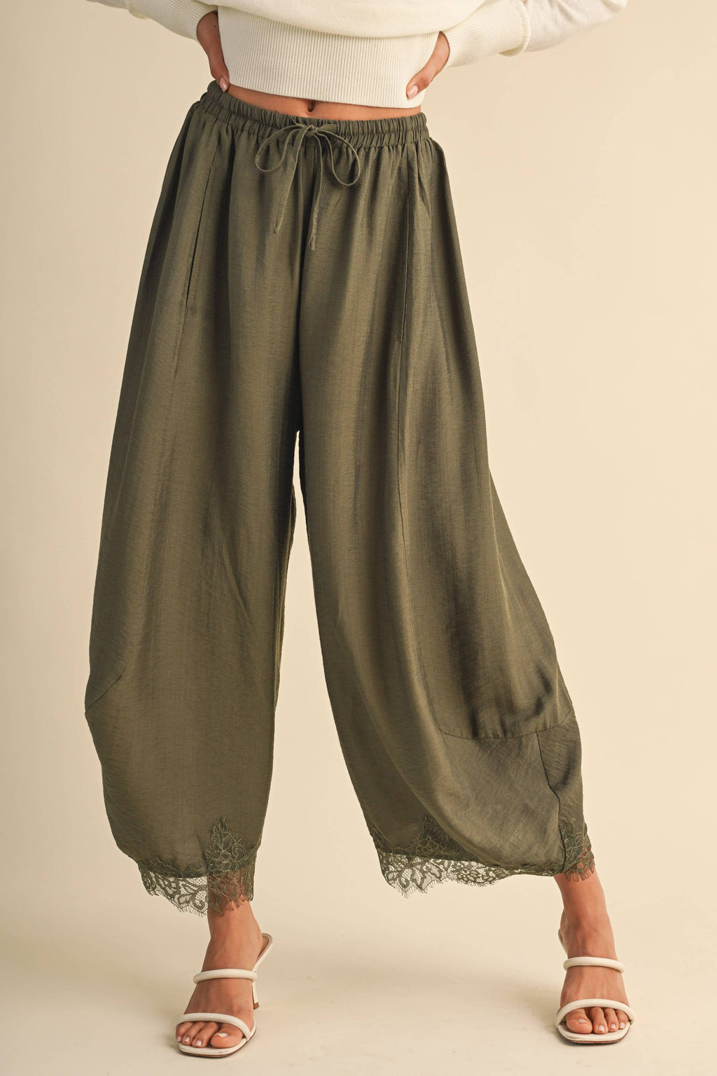 The Willow Lace Barrel Pants