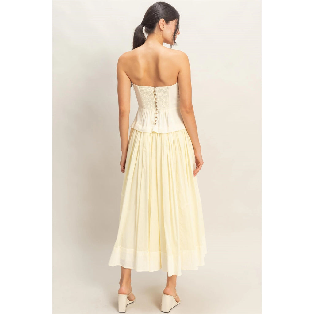 Buttercream Breeze Midi Dress