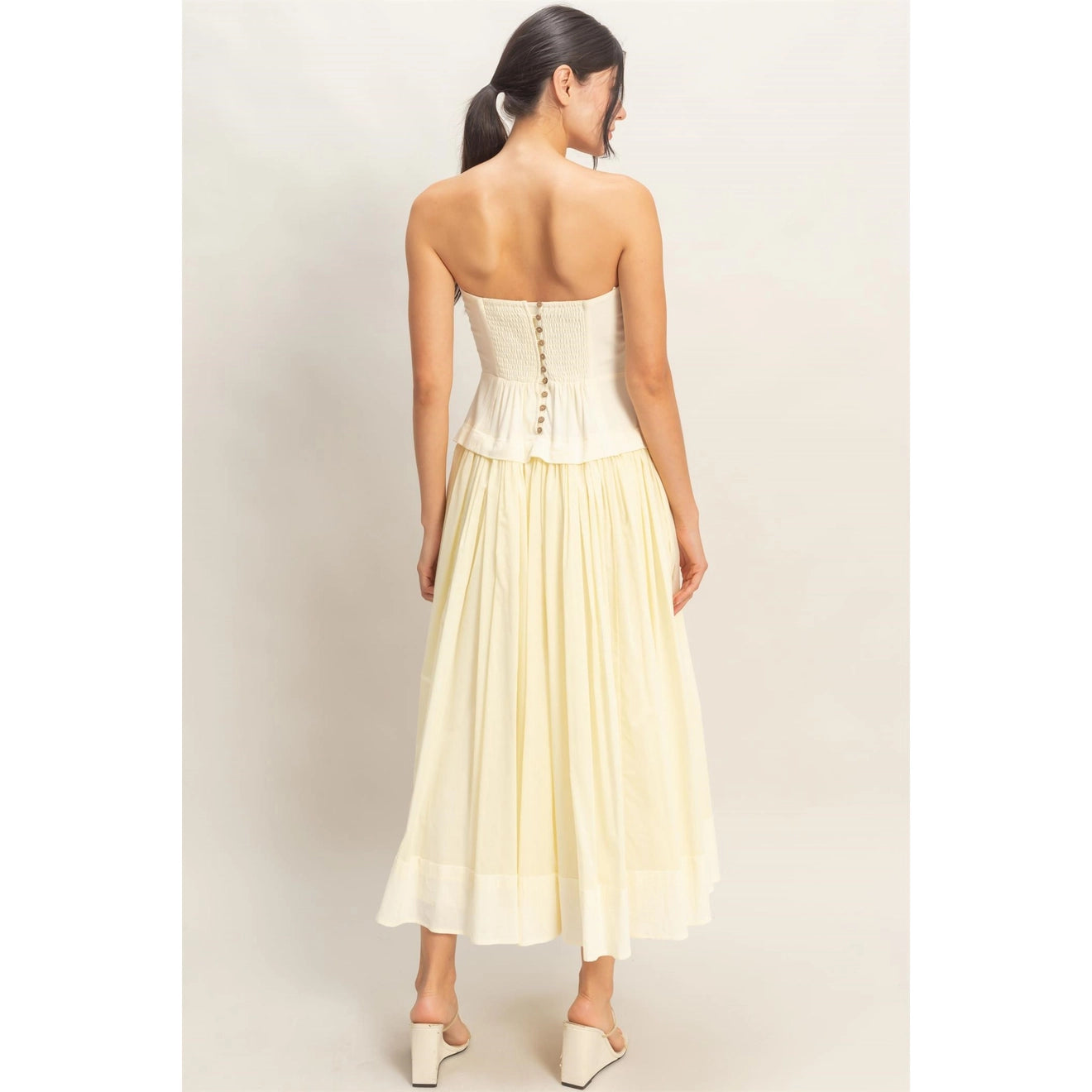 Buttercream Breeze Midi Dress