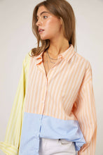 Load image into Gallery viewer, Multi Stripe Button Down Shirt
