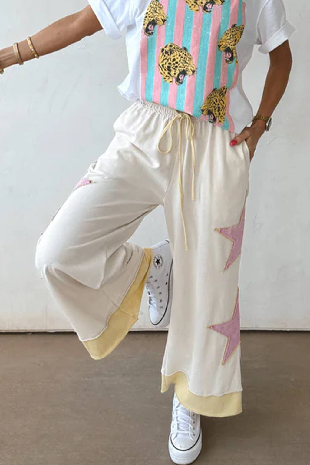 Summer Star Patchwork Pants