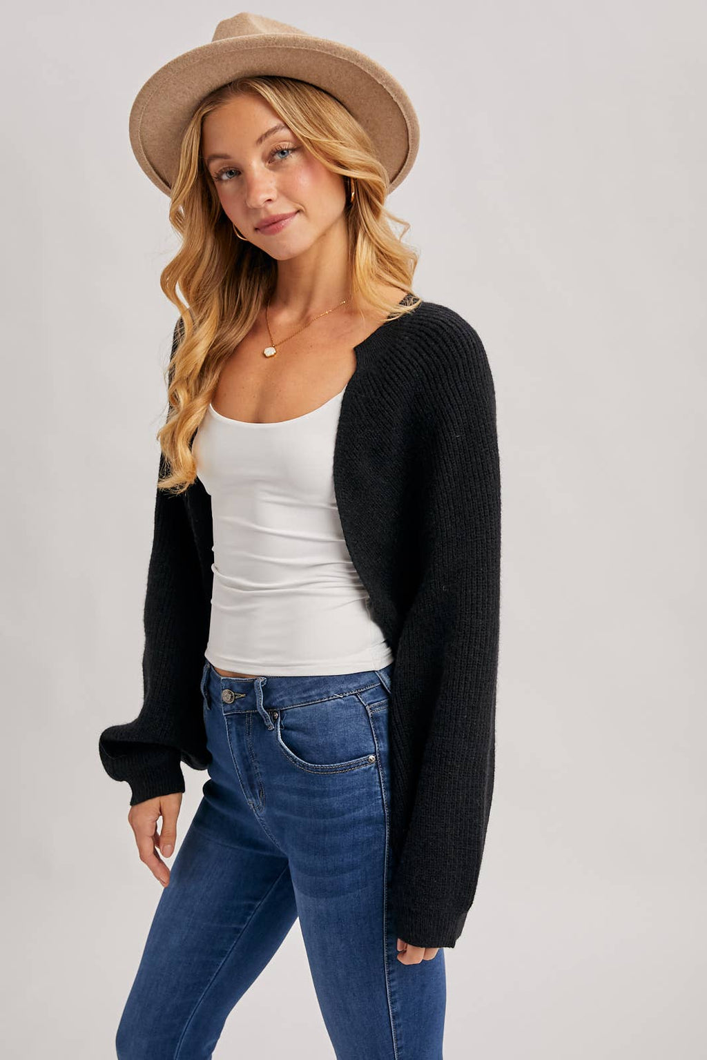 Cropped Knit Bolero