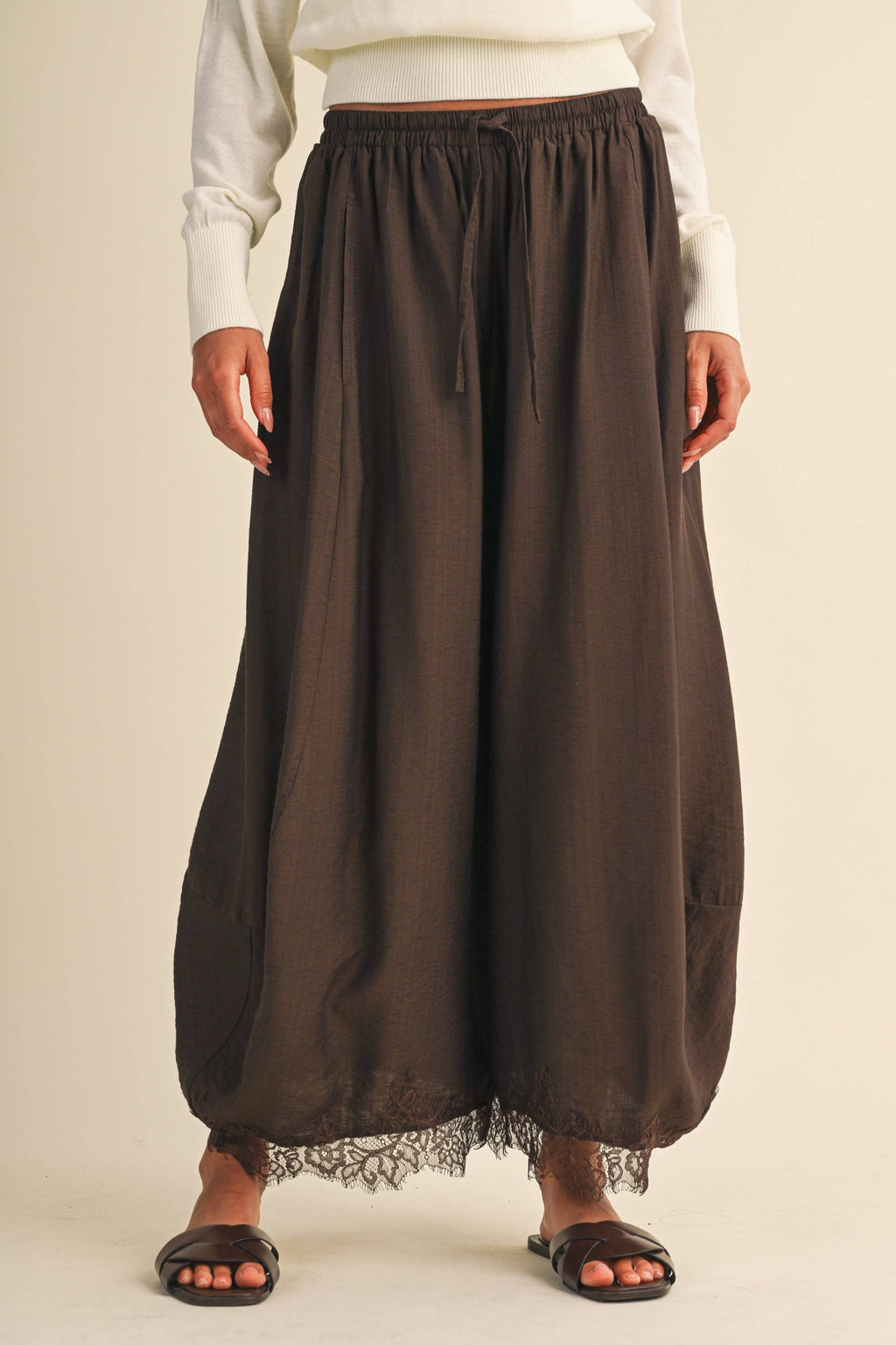 The Willow Lace Barrel Pants