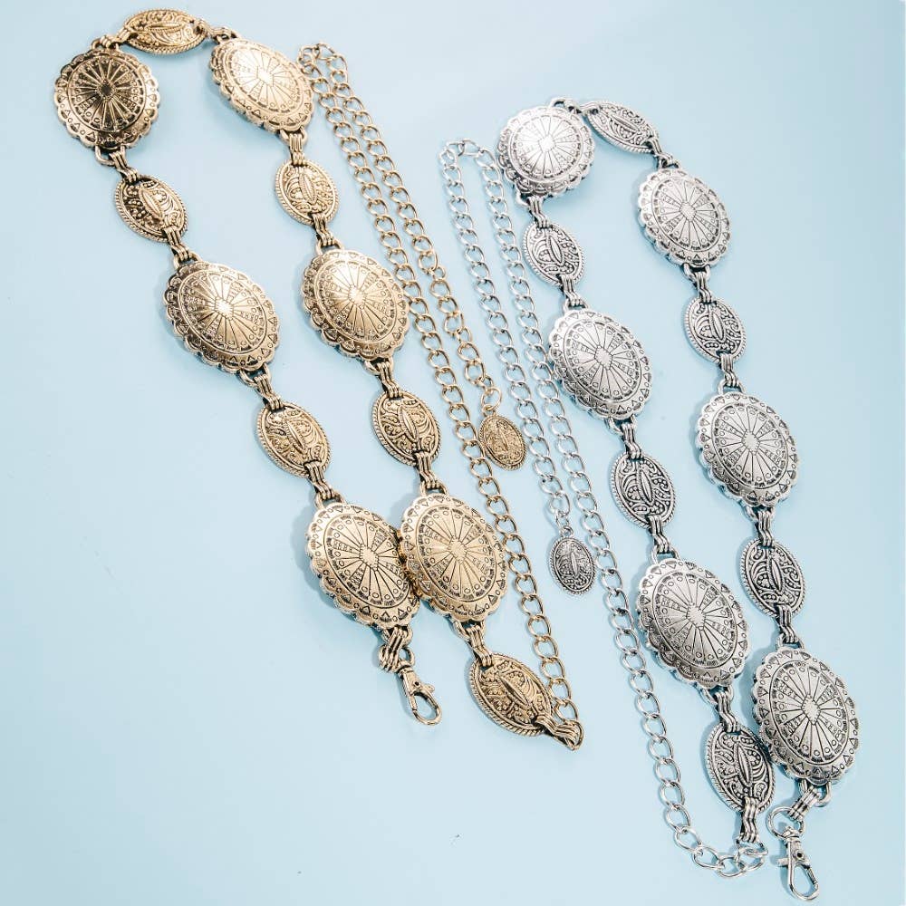 Desert Dusk Concho Chain Belt
