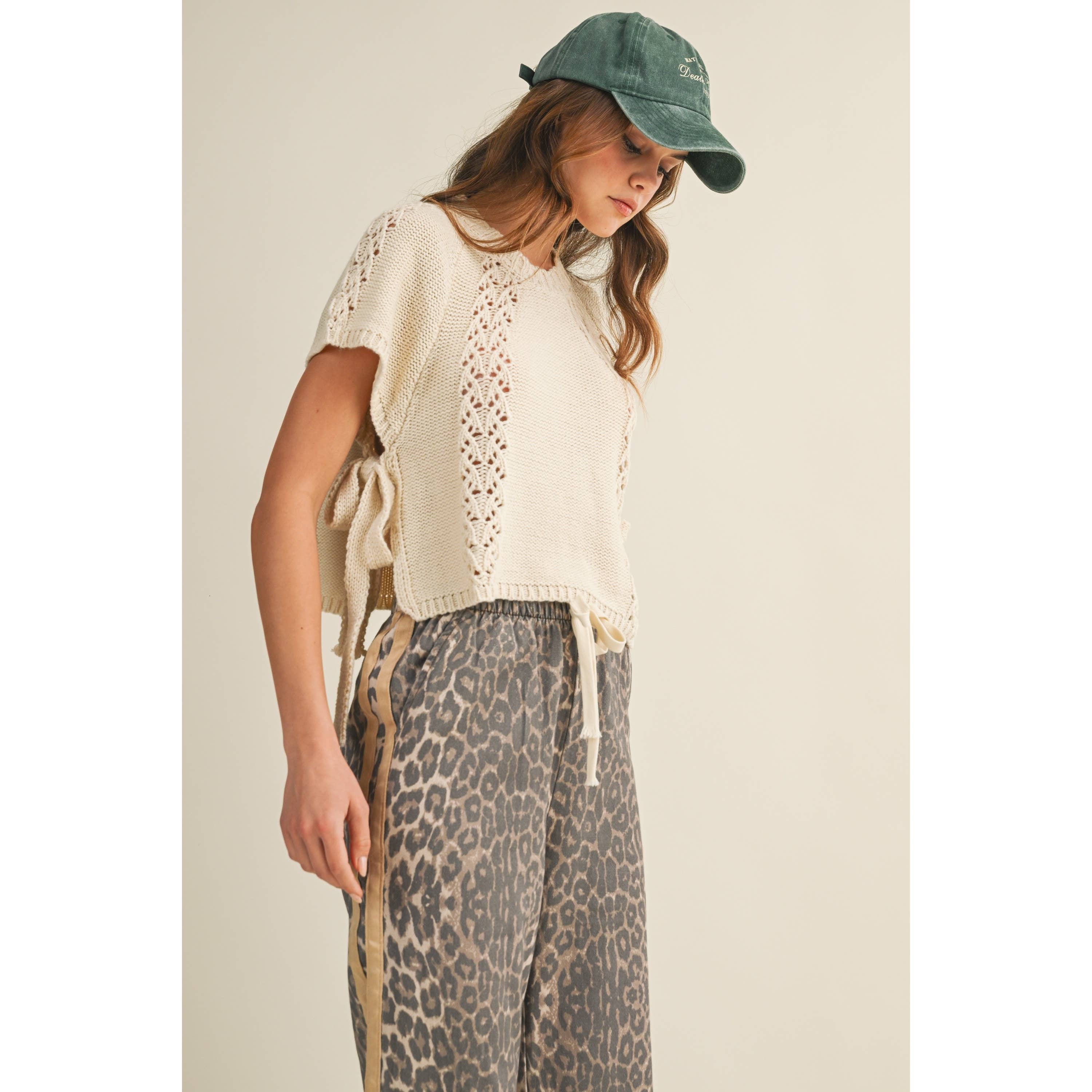 The Heirloom Braid Artisan Knit Top