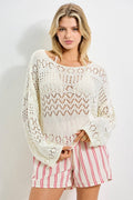 The Boho Breeze Open-Stitch Sweater