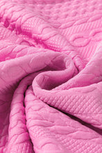 Load image into Gallery viewer, Pink Cable Textured Shorts Set
