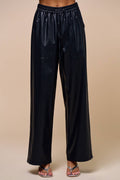Downtown Faux Leather Drawstring Pants