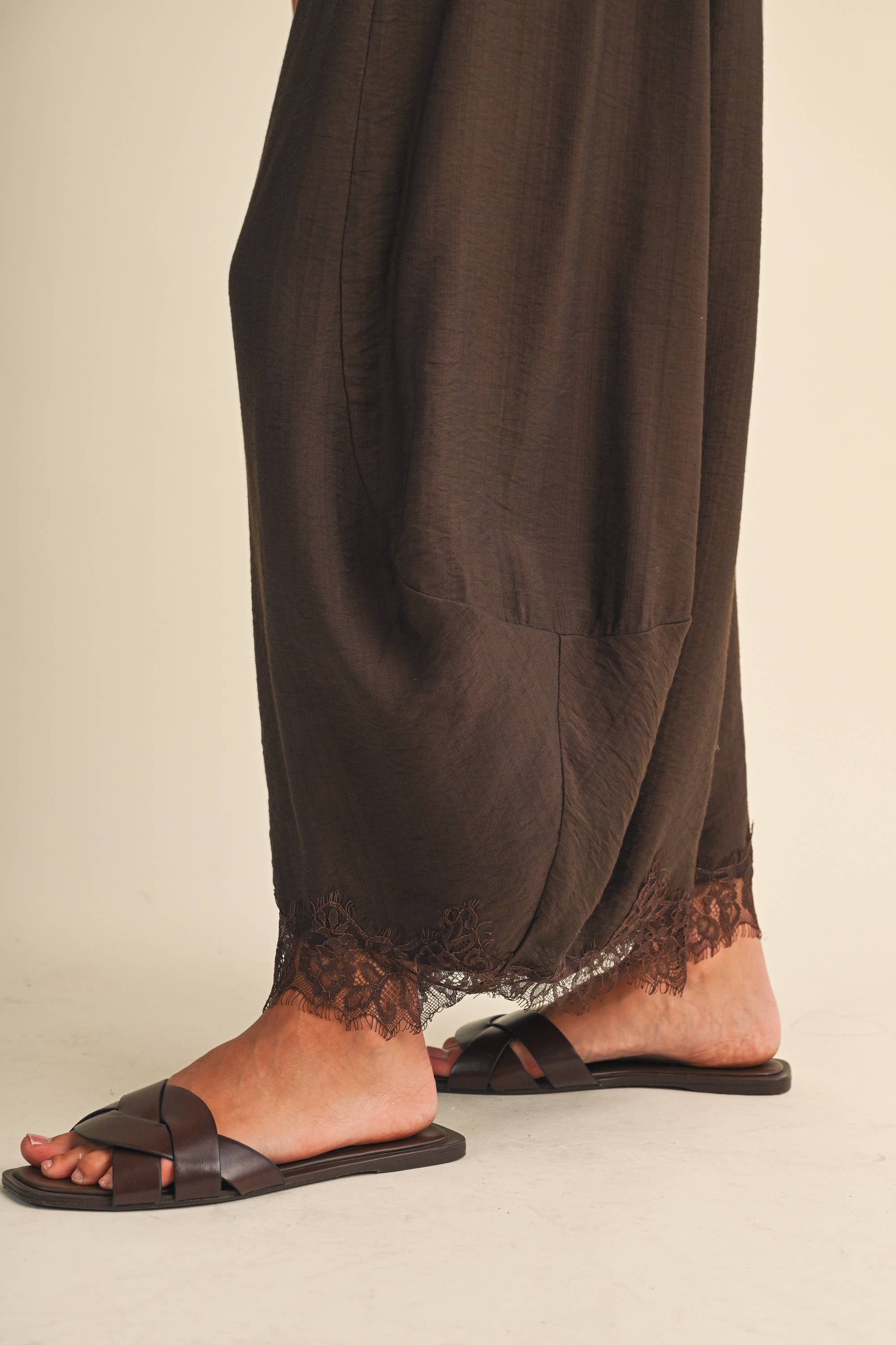 The Willow Lace Barrel Pants