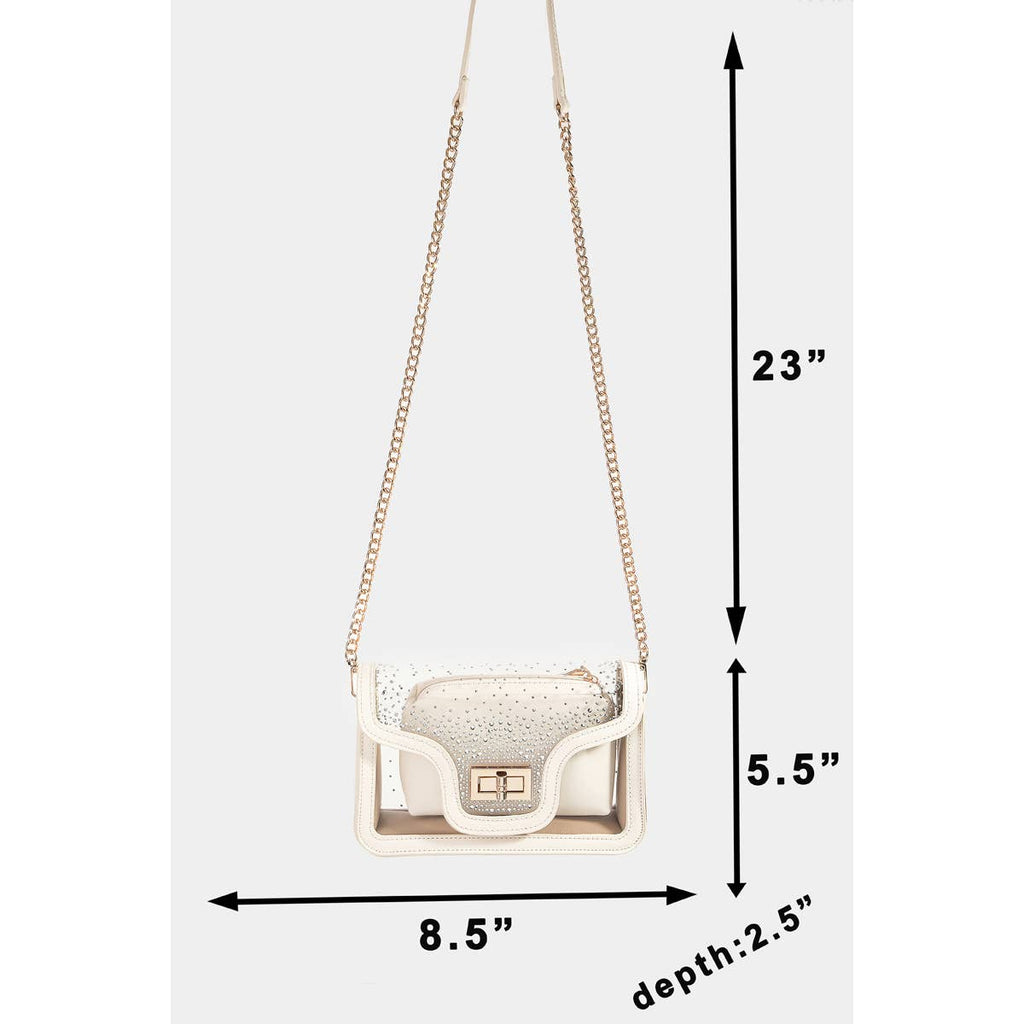 Studded Prism Crossbody