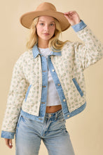 Load image into Gallery viewer, Eden Quilted Denim Jacket
