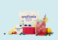 Load image into Gallery viewer, Blueberry Breeze: Lemonade Cocktail Mixer Singles

