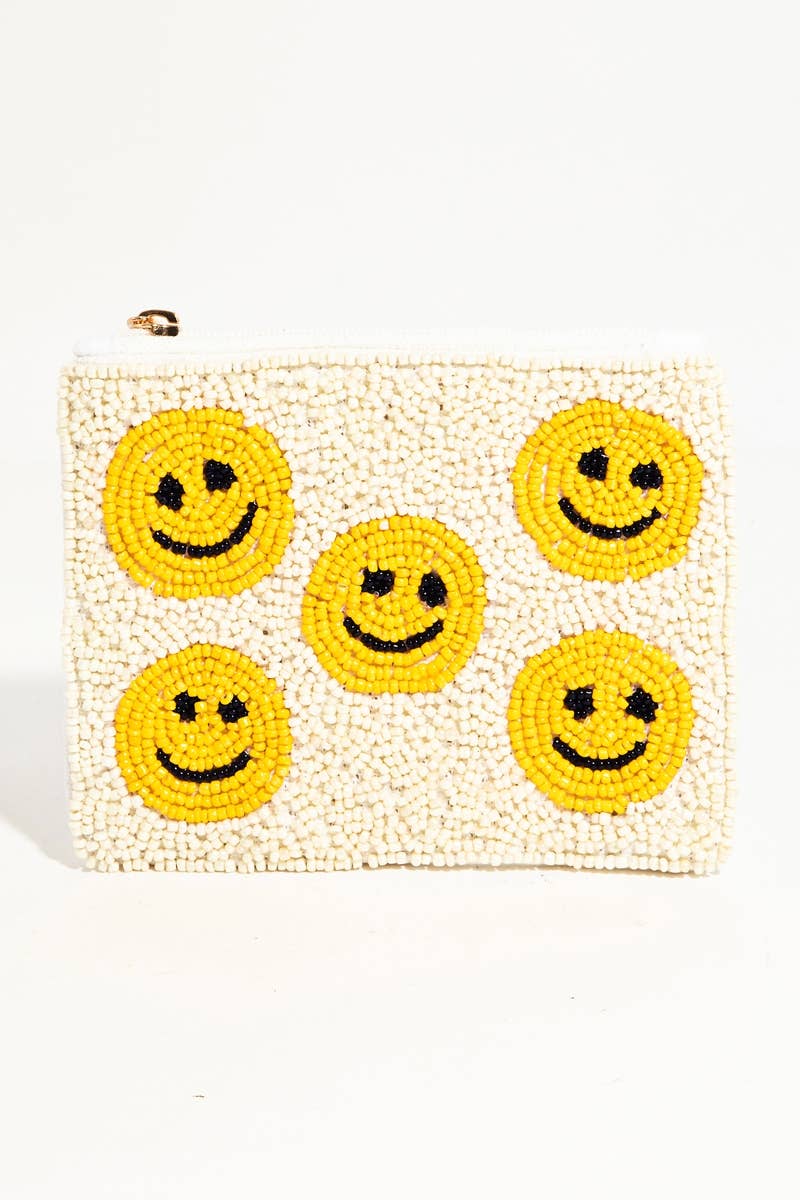 Happy Vibes Beaded Purse