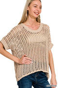 The Coastal Cove Crochet Sweater