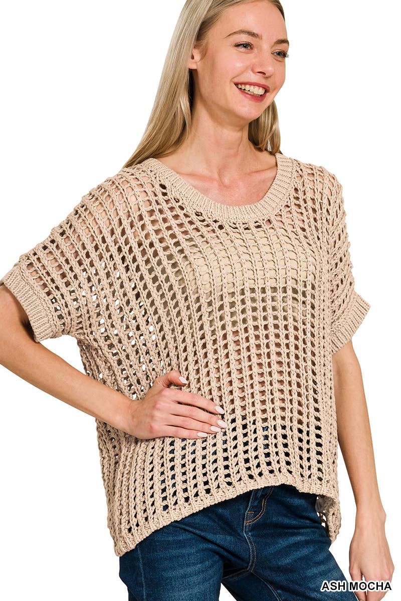 The Coastal Cove Crochet Sweater