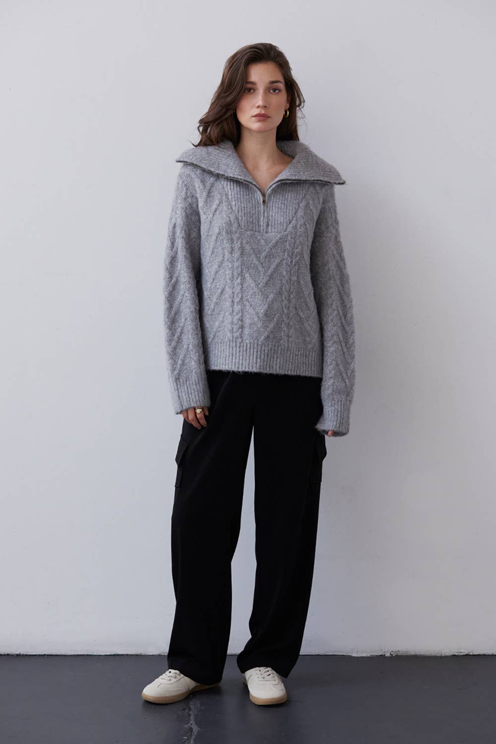 Mary-Ann Chunky Cable Knit Sweater