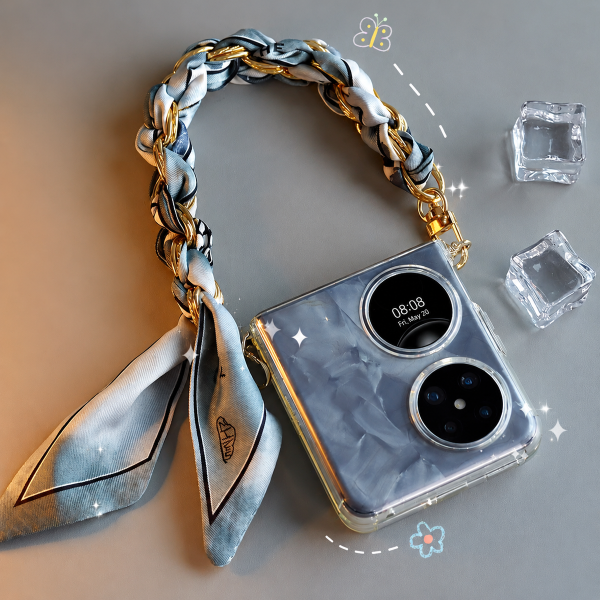 Luxe Bow Silk Phone Strap