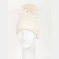 Crochet Knit Pompom Beanie