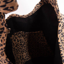 Load image into Gallery viewer, Knotted Strap Leopard Print Hobo Bag
