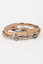 Load image into Gallery viewer, Metallic Faux Leather Decor Fasion Belt
