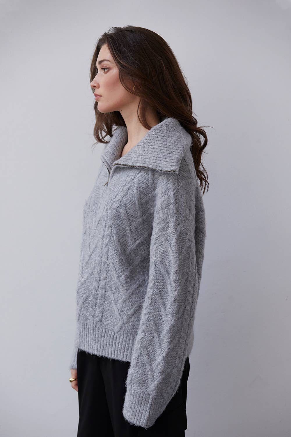 Mary-Ann Chunky Cable Knit Sweater