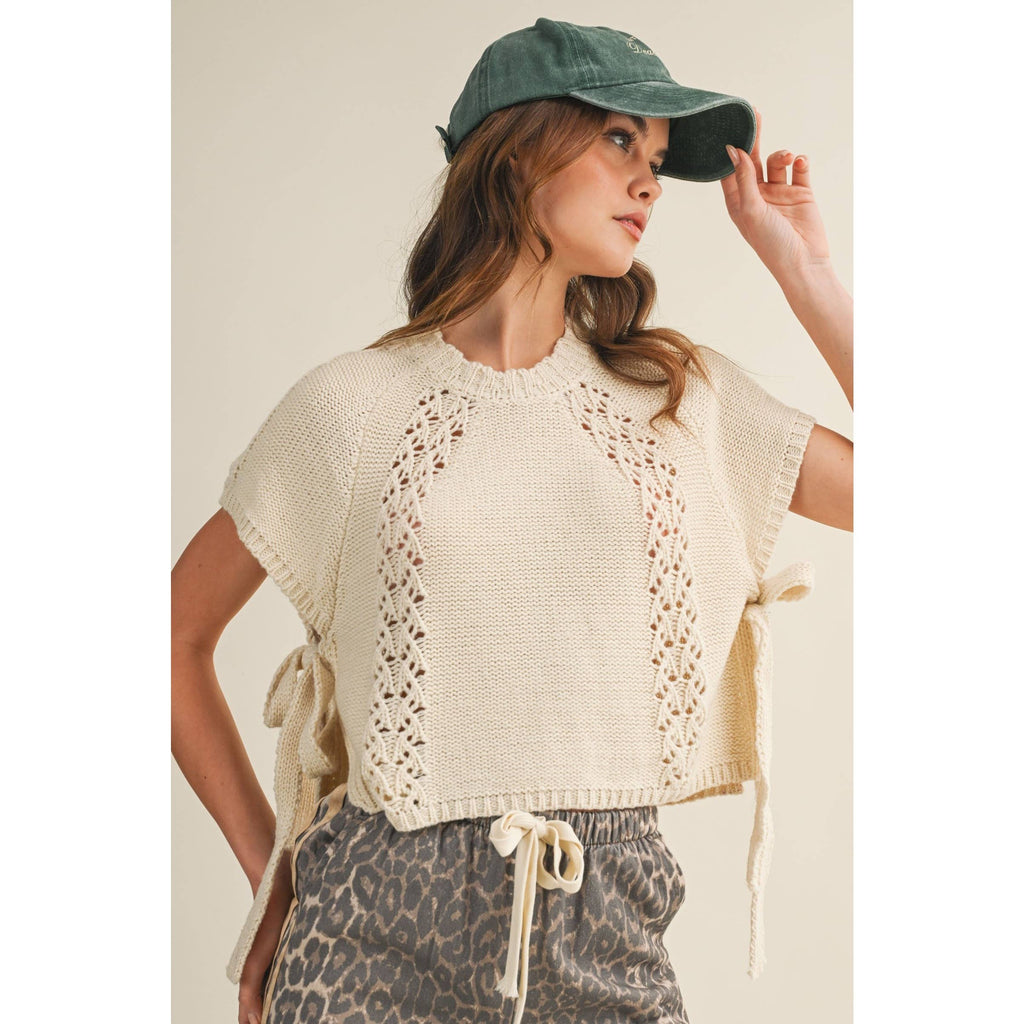 The Heirloom Braid Artisan Knit Top