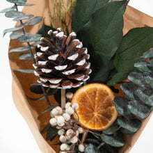 Load image into Gallery viewer, Petite Winter 12&quot; Bouquet: Orange Slice &amp; Baby Eucalyptus
