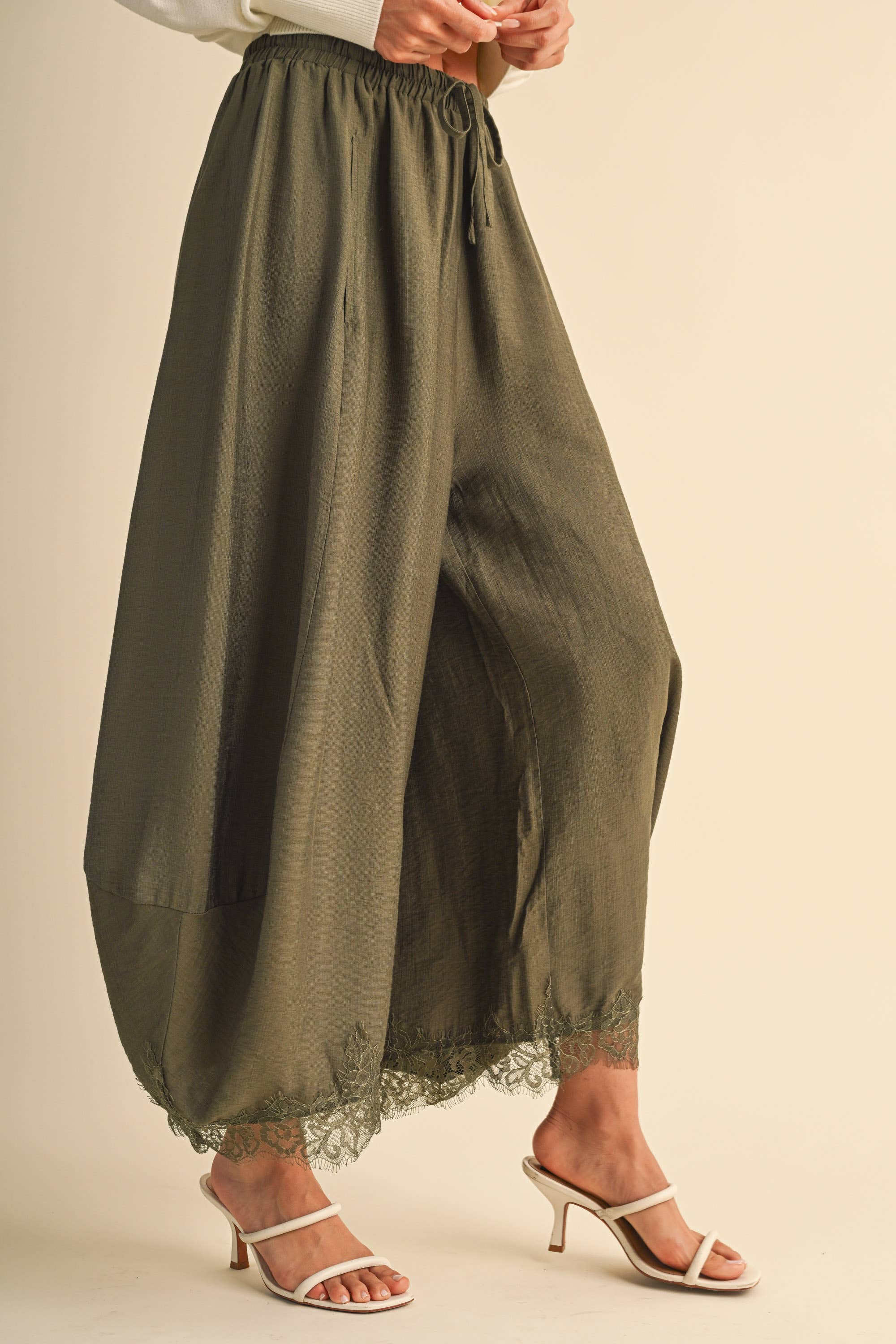 The Willow Lace Barrel Pants