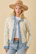 Load image into Gallery viewer, Eden Quilted Denim Jacket
