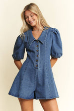 Load image into Gallery viewer, Blue Belle Romper
