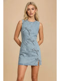 The Rebel Ribbon Denim Mini